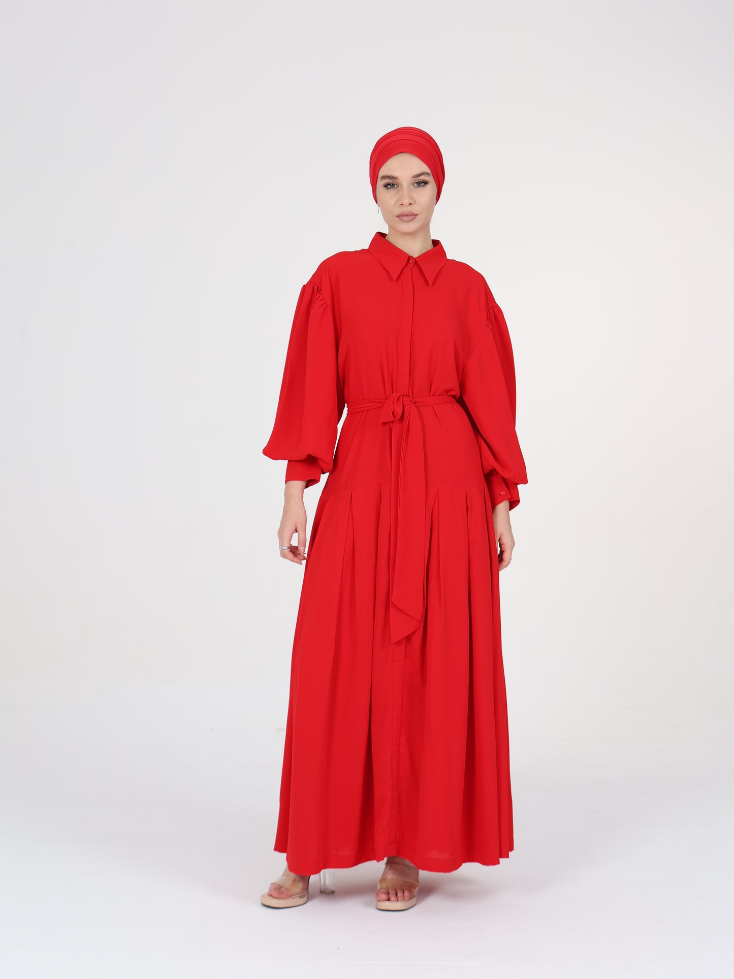 Red Shirt Dress