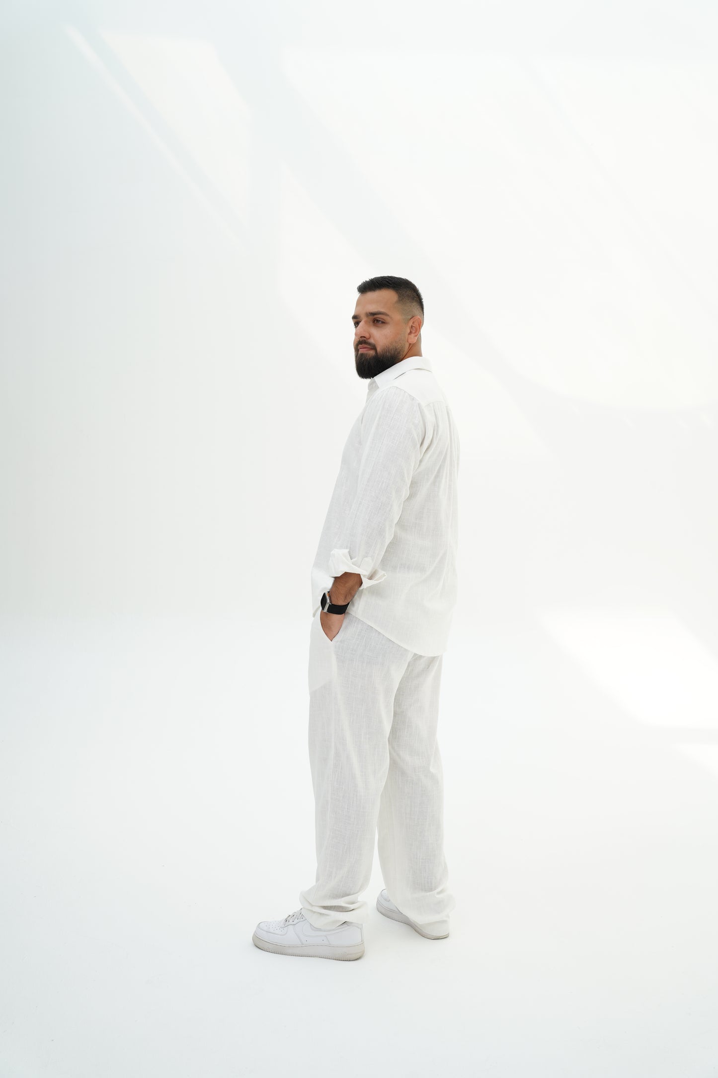 Classic Linen Shirt – White