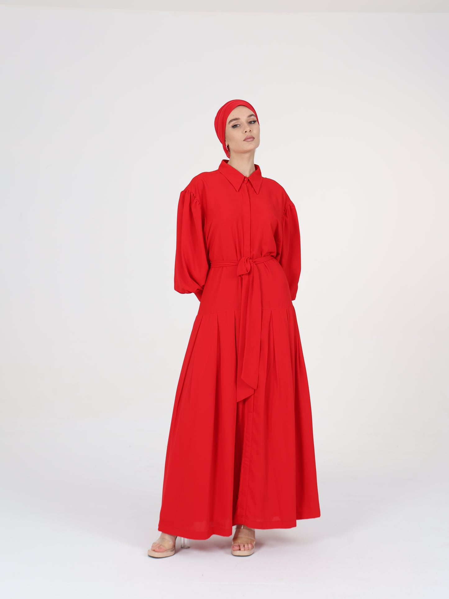 Red Shirt Dress