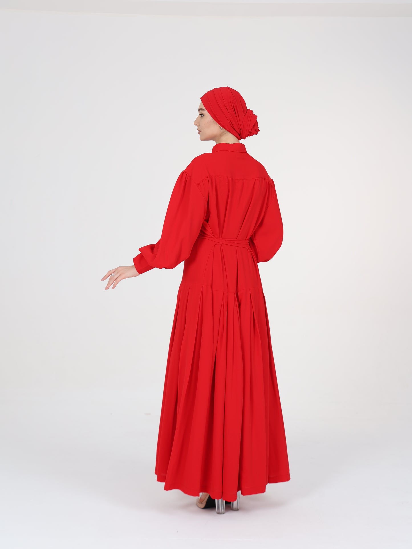 Red Shirt Dress