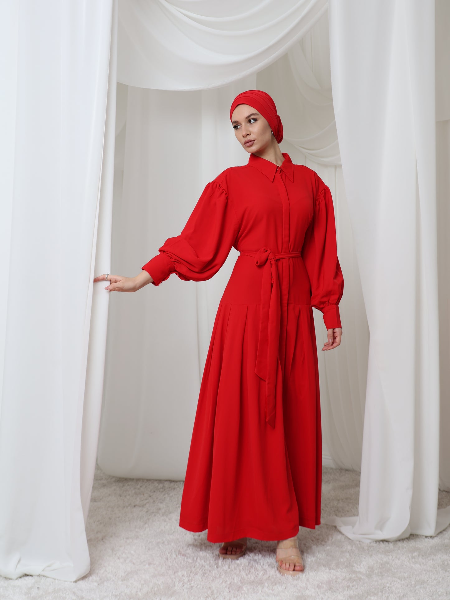 Red Shirt Dress